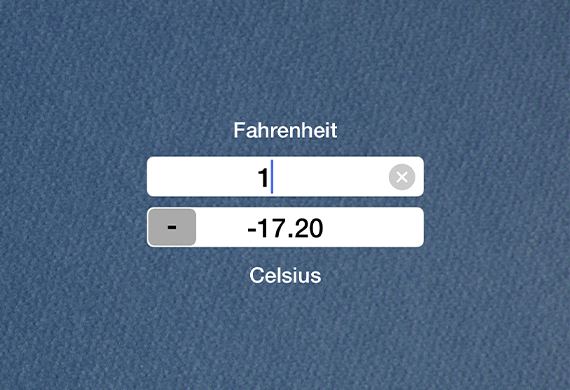 Fahrenheit Celsius